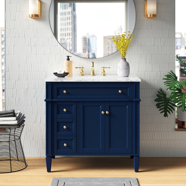 Mercury Row® Burkholder 36" W x 22" D x 35" H Single Bathroom Vanity